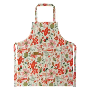 Home and Life Wilson Flower and Leafs Design Apron