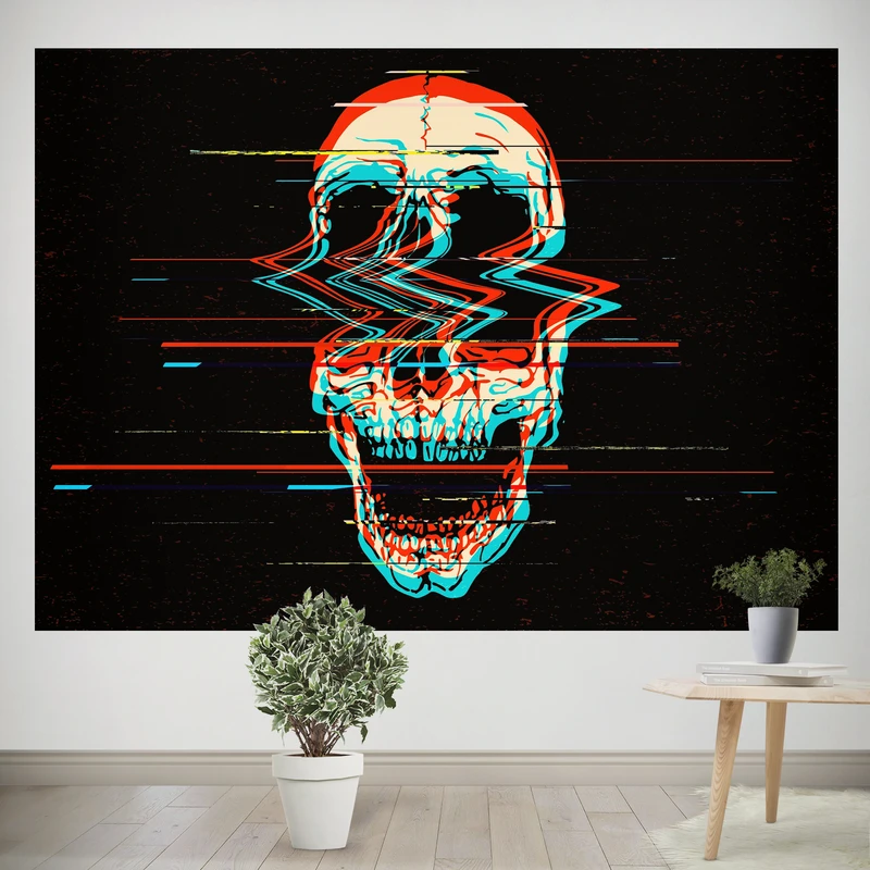 پوستر پارچه ای طرح تپستری اسکلت 0038