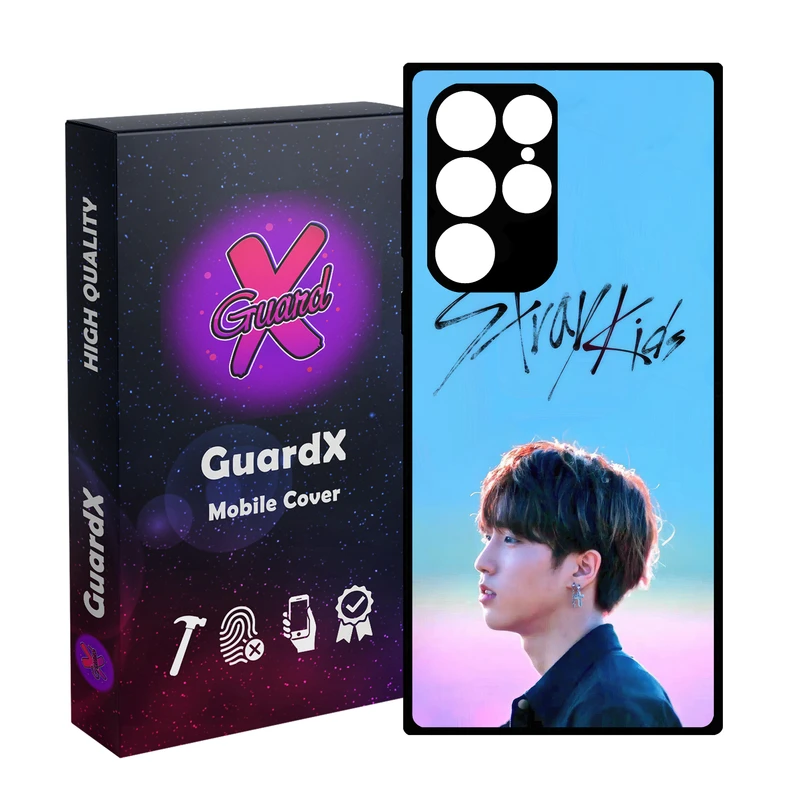 کاور گارد ایکس طرح Stray Kids مدل Glass10686 مناسب برای گوشی موبایل سامسونگ Galaxy S23 Ultra