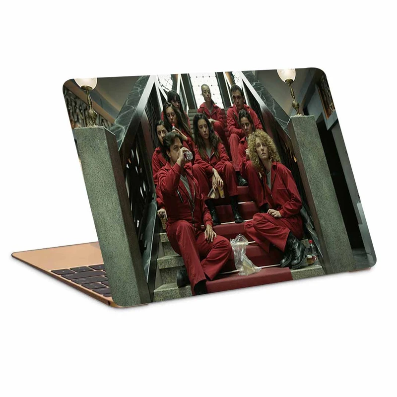 استیکر لپ تاپ طرح money heist کد N-378 مناسب برای لپ تاپ 15.6 اینچ