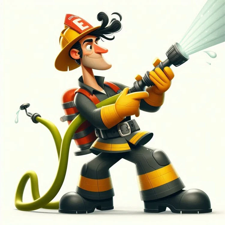 استیکر پارچه و لباس پاد آفرین مدل اتش نشان کد 3502