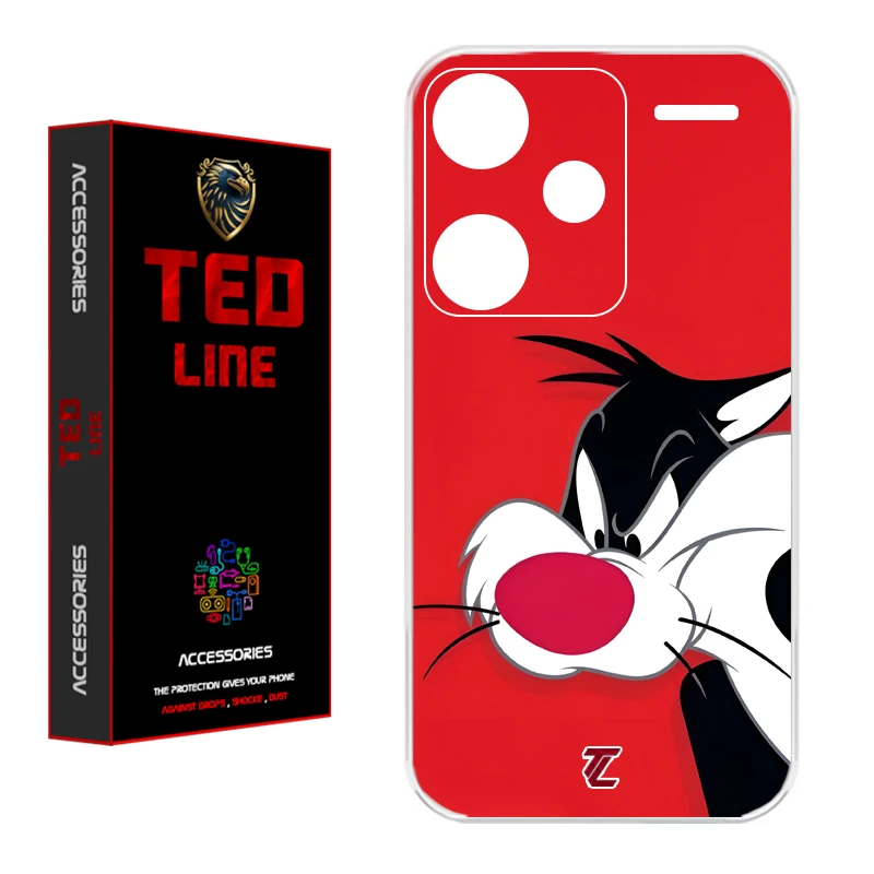کاور تدلاین طرح کارتون سیلوستر کد 1221 مناسب برای گوشی موبایل شیائومی Redmi Note 13 Pro Plus