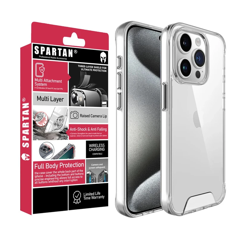 کاور اسپارتان مدل Space New مناسب برای گوشی موبایل اپل Apple iPhone 15 Pro Max