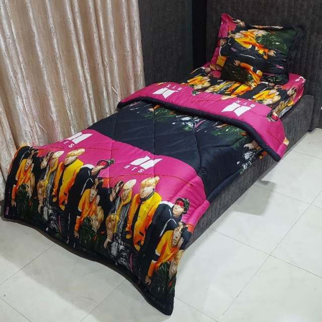 سرویس روتختی مدل دخترانه pk 8098 یک نفره 4 تکه