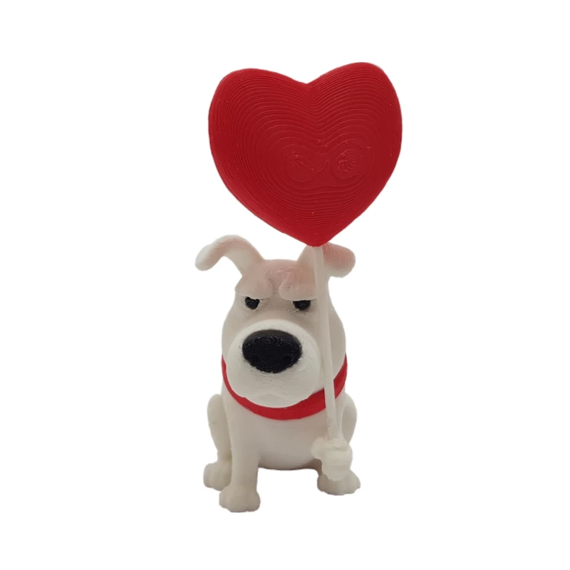 مجسمه مدل سگ قلب بادکنکی