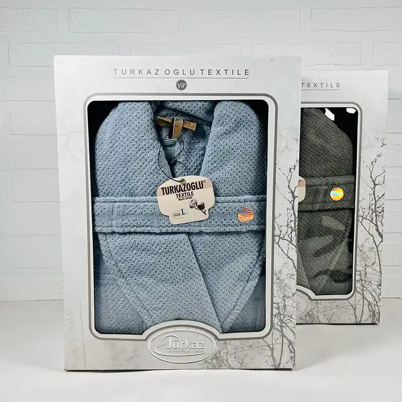 سرویس حوله پالتویی 2 تکه ترک آز طرح مارتا