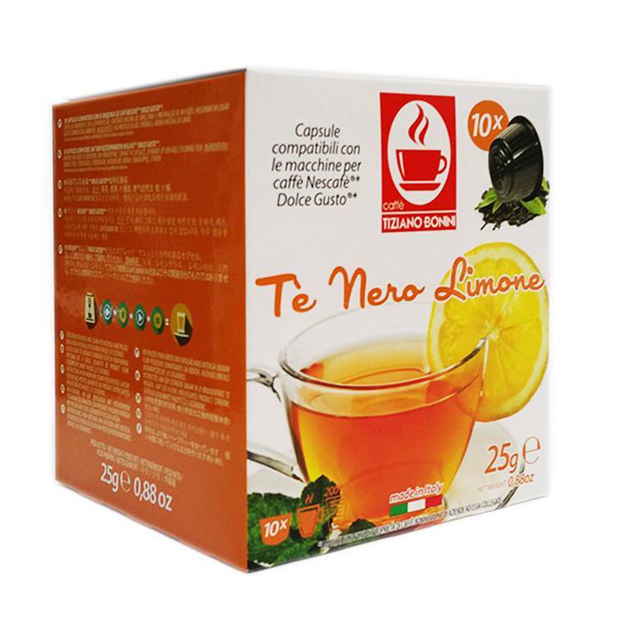 کپسول چای تیزیانو بونینی مدل Te Nero Limone