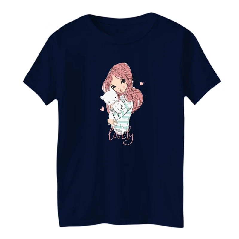 تی شرت آستین کوتاه بچگانه مدل دخترک کد 003