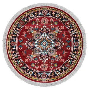 Sahand Model Heris Mechine Made Carpet Code B045.BJ Red