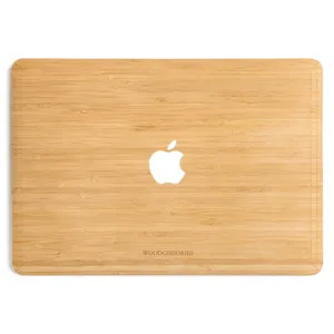 کاور چوبی وودسسوریز مدل Apple Logo مناسب برای مک بوک پرو رتینا 15 اینچی
