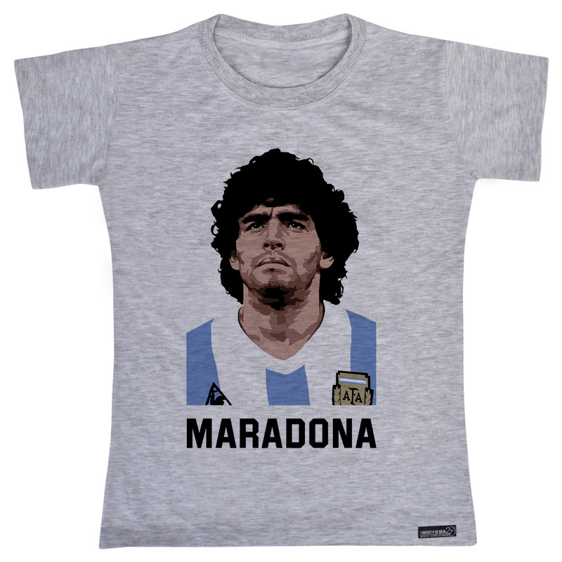 تی شرت آستین کوتاه دخترانه 27 مدل Maradona کد MH1370