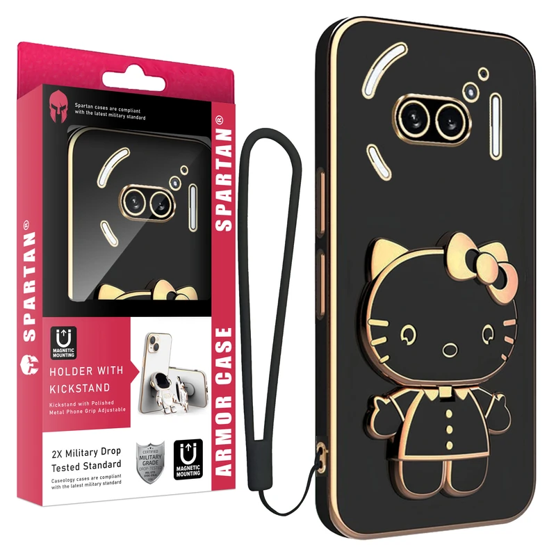 کاور اسپارتان مدل  Kitty Strap مناسب برای گوشی موبایل ناتینگ فون 2a به همراه بند