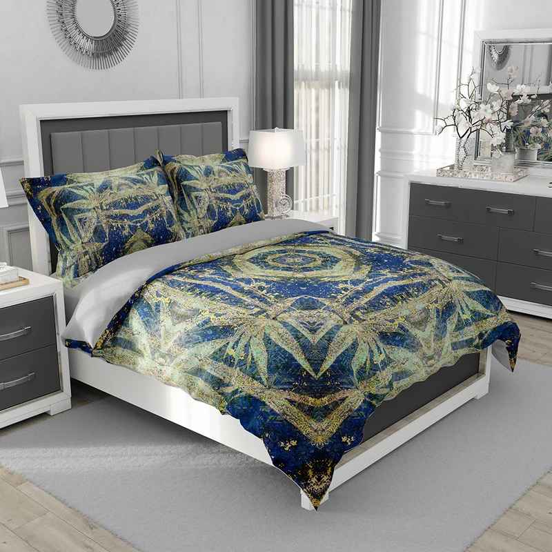 سرویس روتختی نوپه هوم مدل پترن مدرن T6100 یک نفره 5 تکه