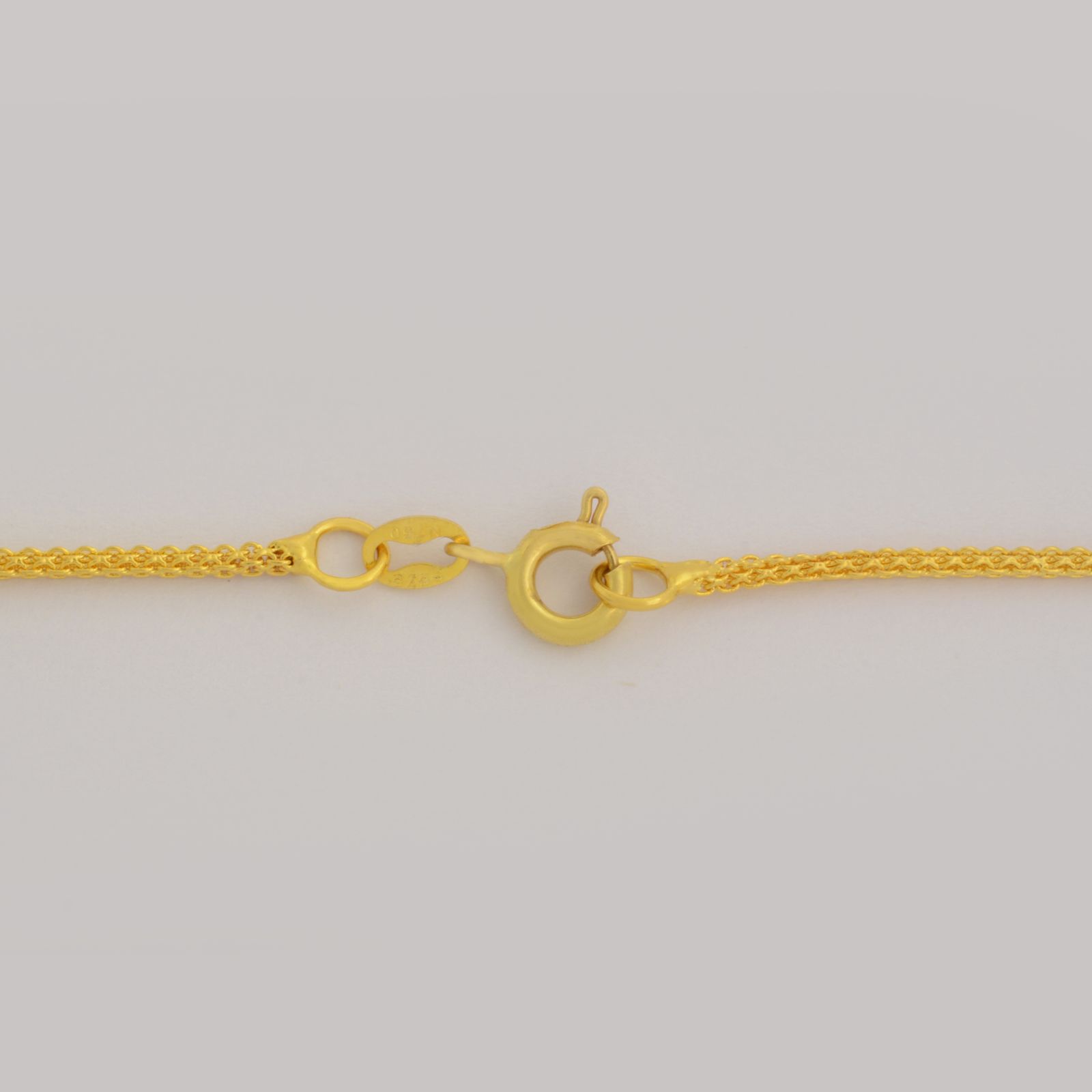 زنجیر طلا 18 عیار زنانه طلای مستجابی مدل بیزمارک چهارگوش کد M45 -  - 3