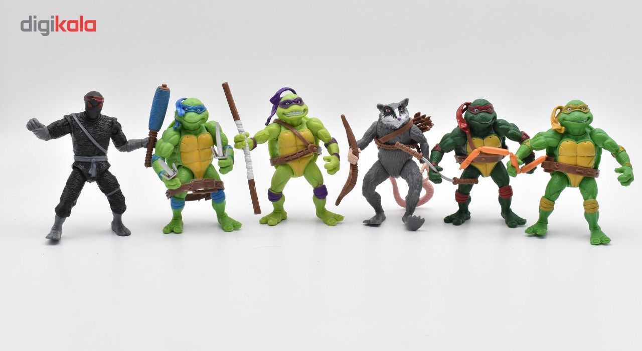 اکشن فیگور آکو مدل Ninja Turtles بسته 6 عددی