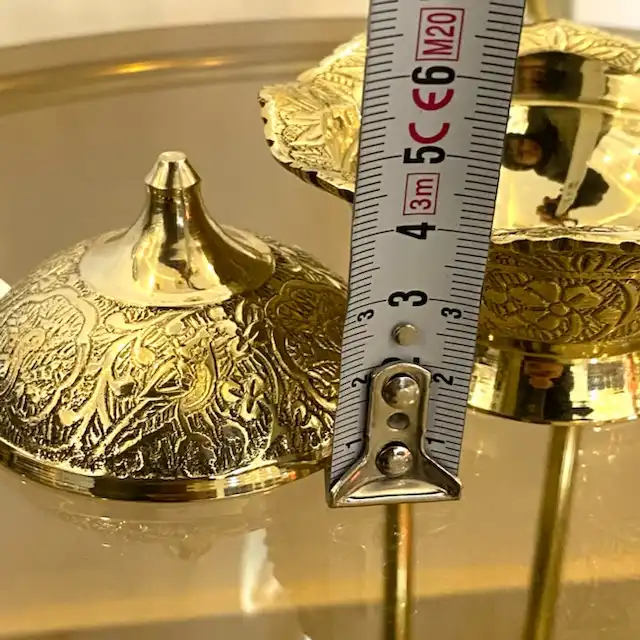 قندان برنجی مدل طاوس140029