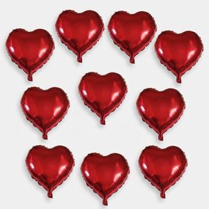 بادکنک فویلی طرح Heart کد 203 بسته 10 عددی