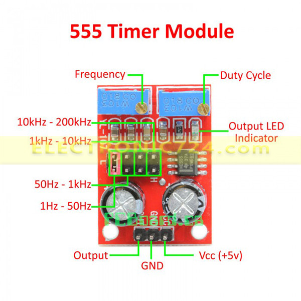 ماژول تولید فرکانس مدل 555