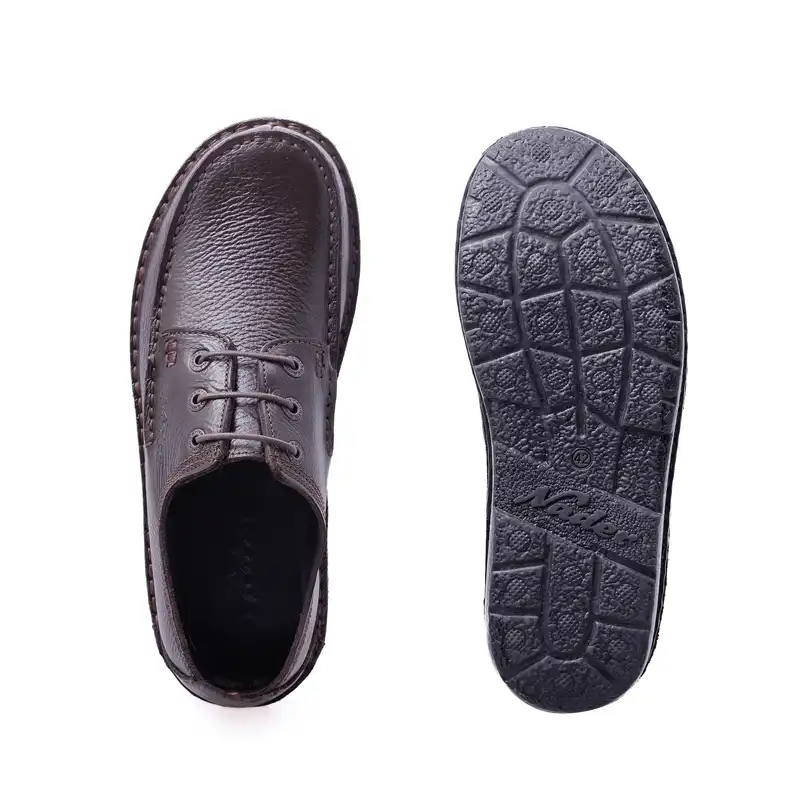 کفش طبی مردانه نادر مدل نامی بندی کد 132 رنگ قهوه ای