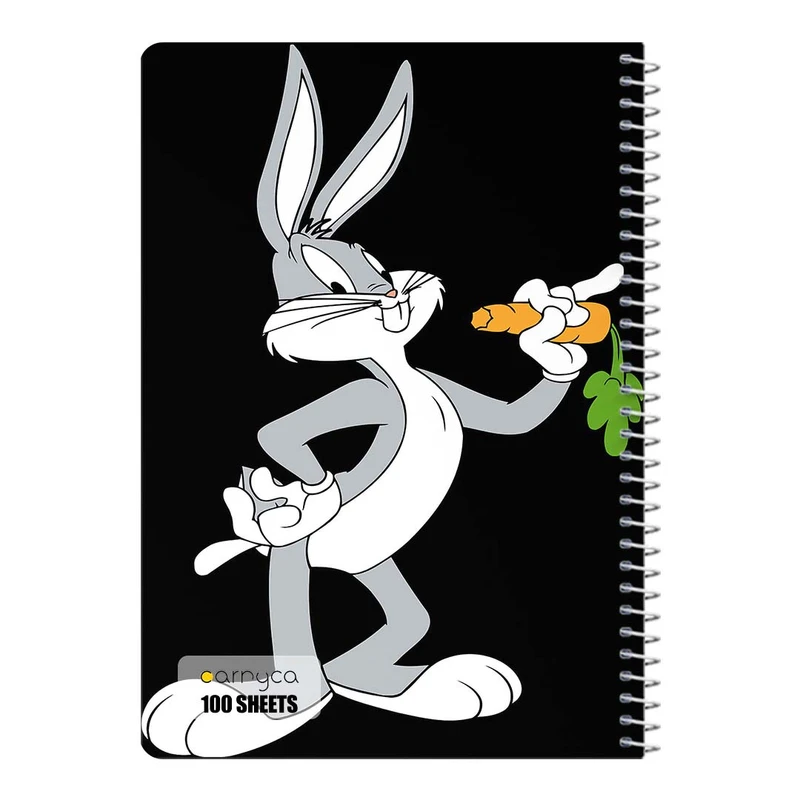 دفتر مشق 100 برگ سیمی کارنیکا طرح باگز بانی The Bugs Bunny کد 62832
