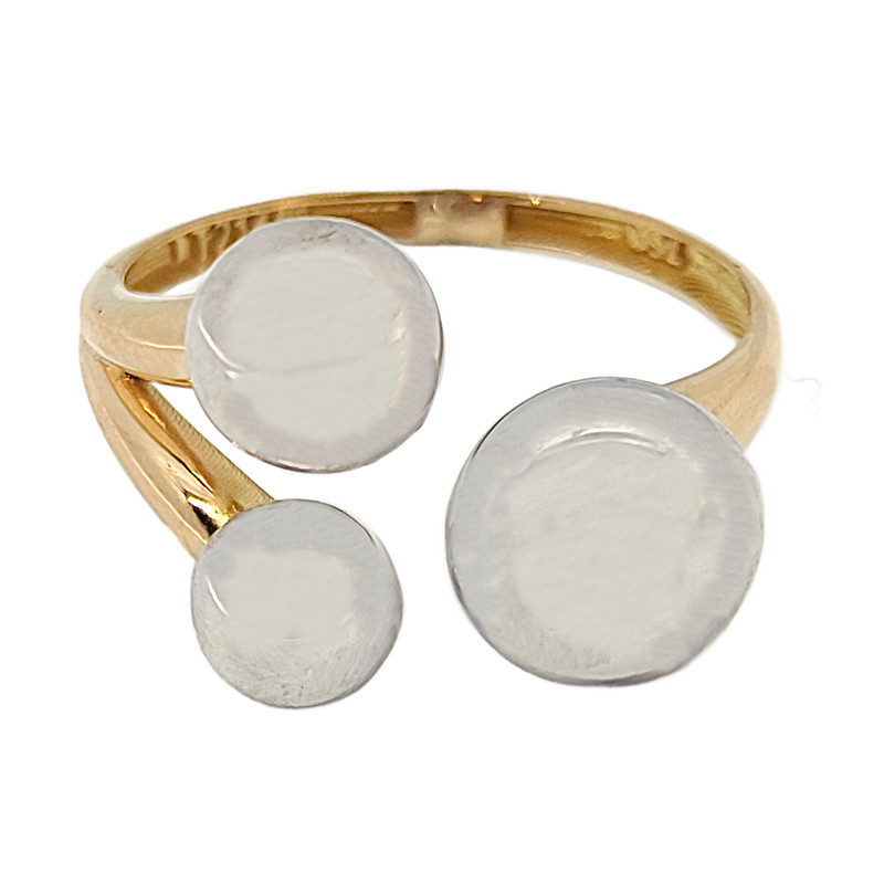 انگشتر طلا 18 عیار زنانه طلا و جواهرسازی افرا مدل لوکس ۲۶۶