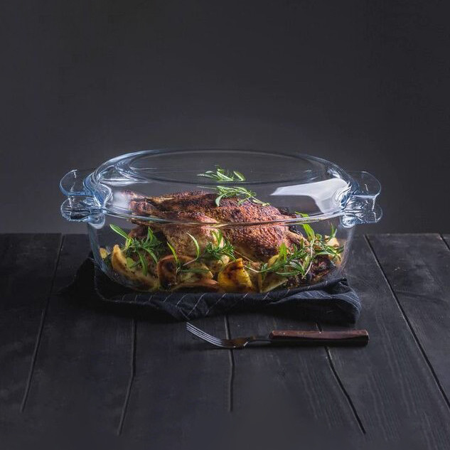 ظرف پخت پیرکس مدل مرغ خوری کد 5/8L