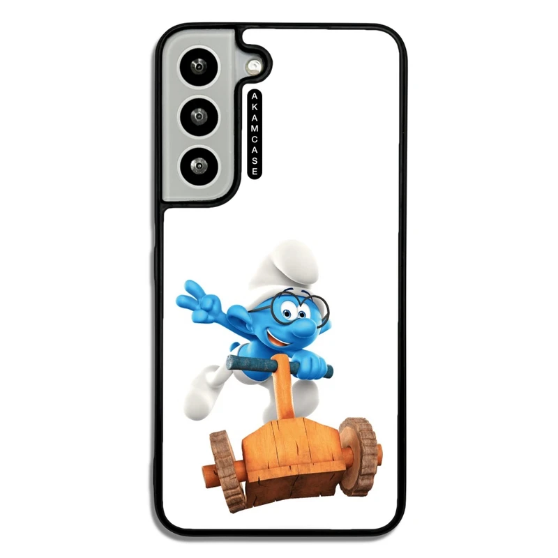 کاور آکام مدل AMC-WSGS22-SMURFS-17 مناسب برای گوشی موبایل سامسونگ Galaxy S22