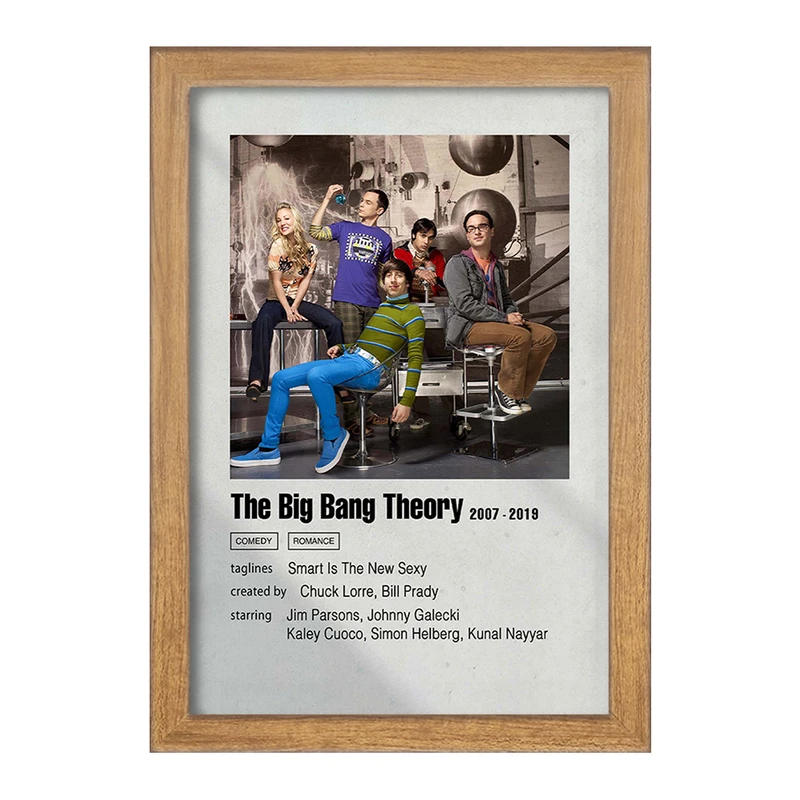 تابلو خندالو مدل تئوری بیگ بنگ (The Big Bang Theory) کد F11278