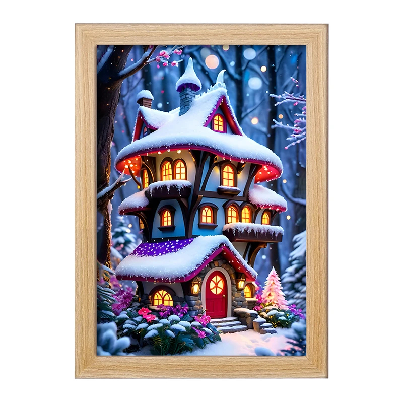 تابلو خندالو مدل خانه ی برفی بامزه کد F8407