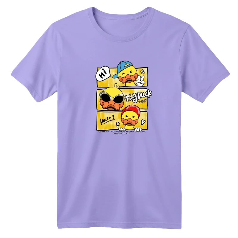 تی‌شرت آستین کوتاه لانگ بچگانه مدل اردک های خوشحال