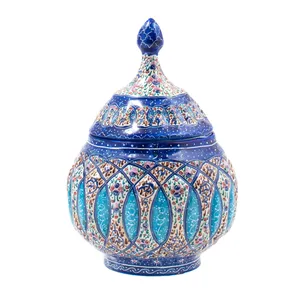 قندان میناکاری رستا طرح 11-17-102 ارتفاع 13 سانتی متر
