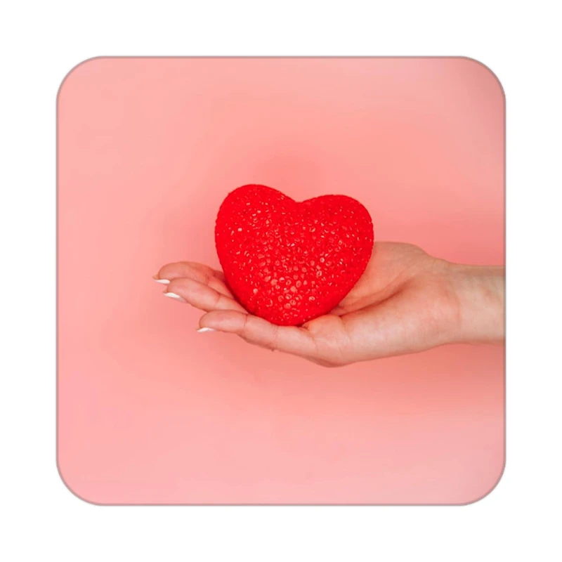 زیر لیوانی کاکتی طرح عاشقانه مدل mp41140