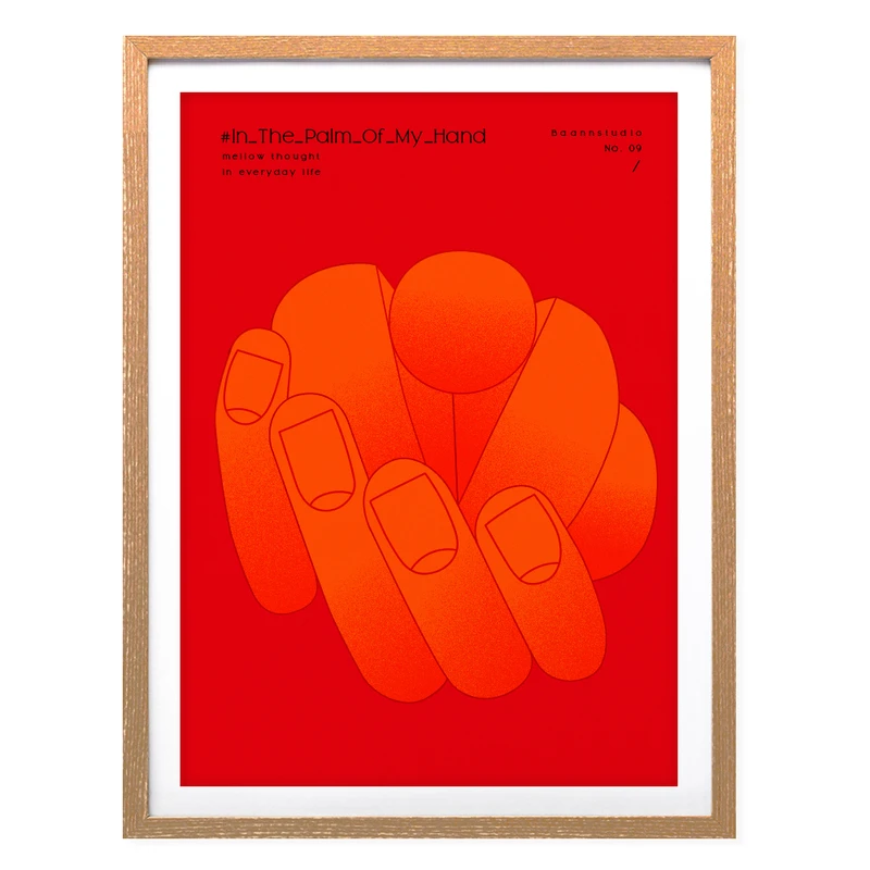 تابلو مدل دیجیتال آرت بان استودیو در مشت من In the palm of my hand