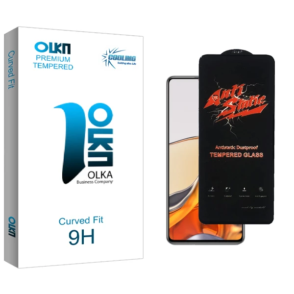 محافظ صفحه نمایش شیشه ای کولینگ مدل Olka Glass AntiStatic مناسب برای گوشی موبایل شیائومی 11T Pro 5G 2107113SG