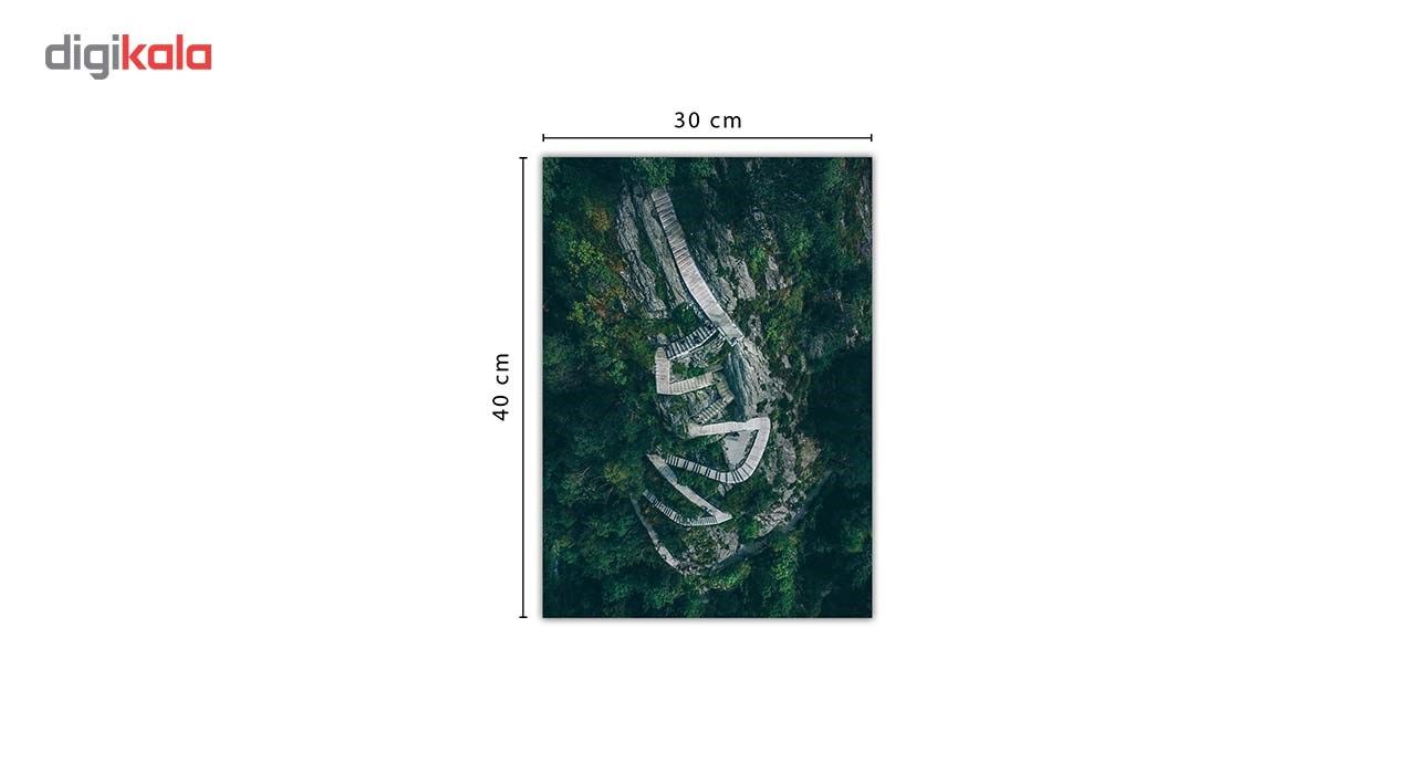 تابلو شاسی ونسونی طرح Mountain Stairs سایز 30x40 سانتی متر main 1 2