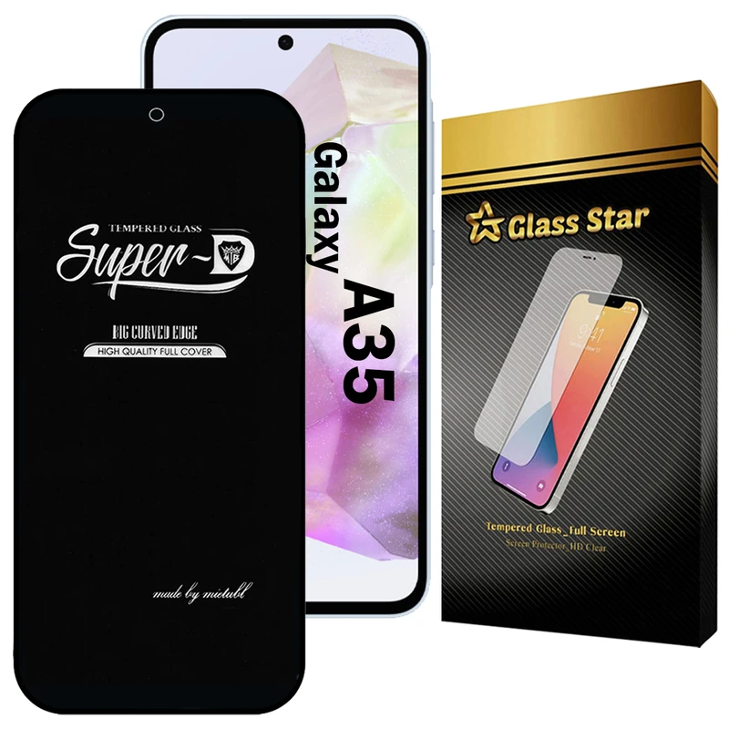 محافظ صفحه نمایش گلس استار مدل SUPERDNS مناسب برای گوشی موبایل سامسونگ Galaxy A35