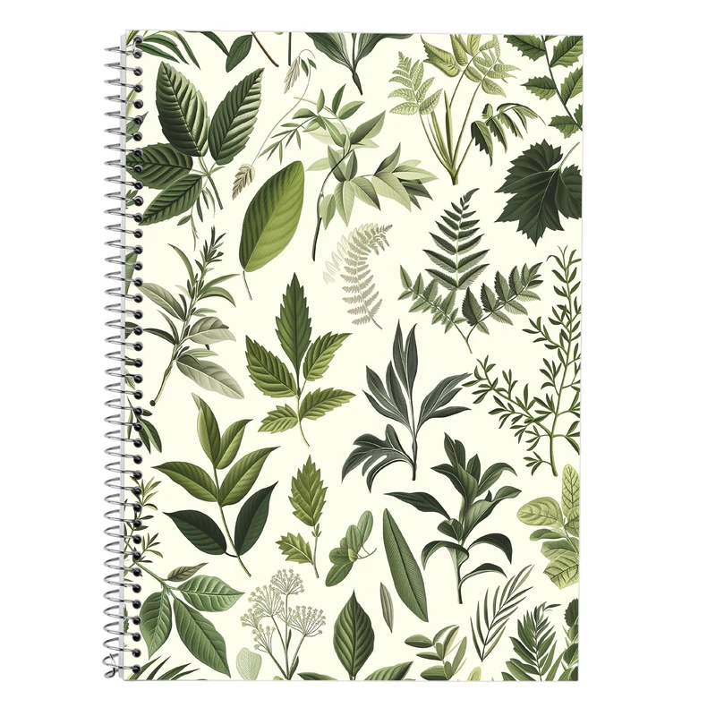 دفتر زبان 50 برگ مدوپد مدل دو خط طرح گل کد DF13961