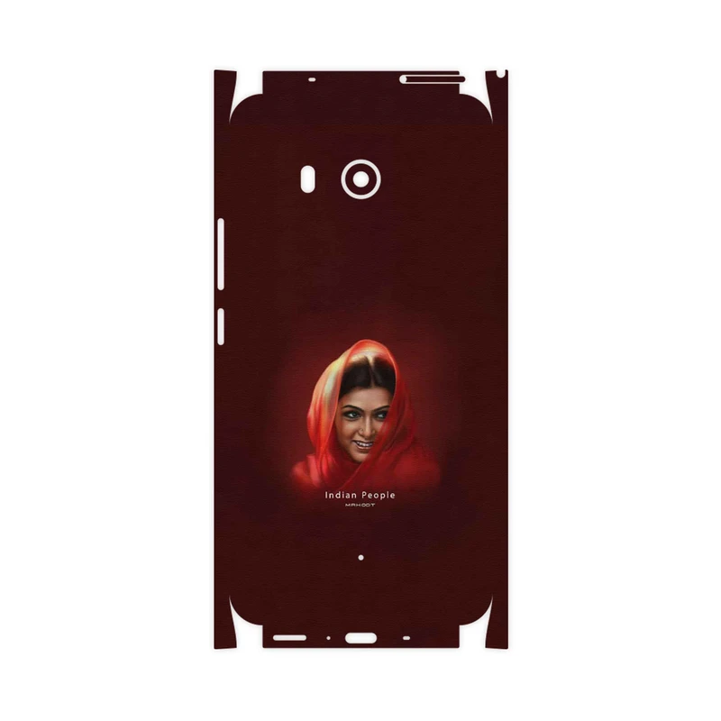 برچسب پوششی ماهوت مدل Portrait of an Indian Woman-FullSkin مناسب برای گوشی موبایل اچ تی سی U11