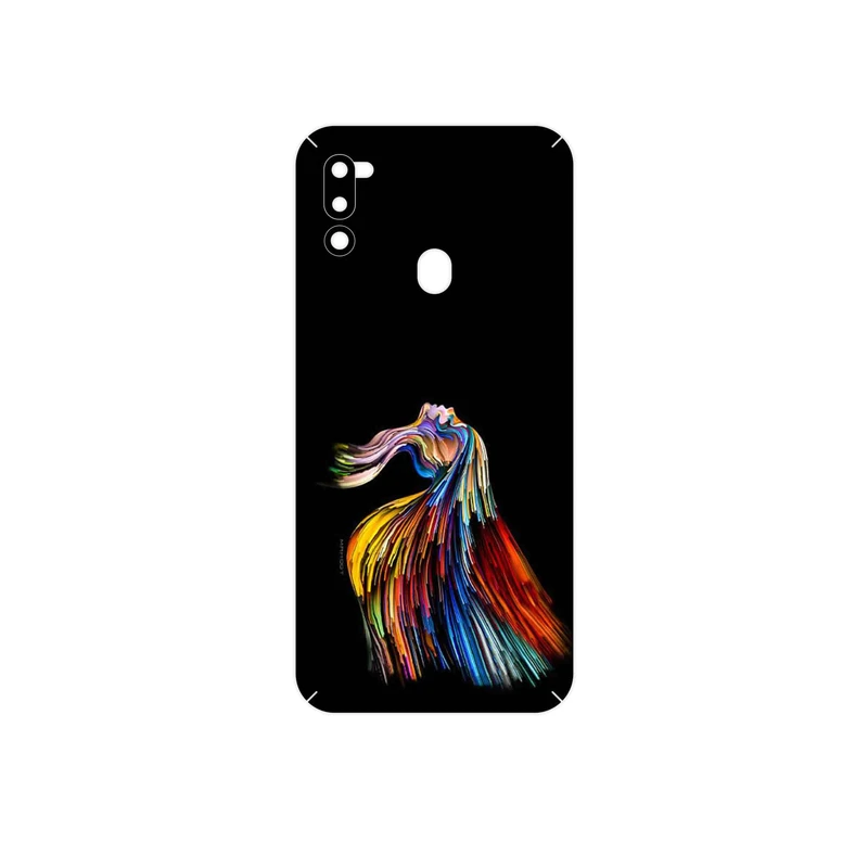 برچسب پوششی ماهوت مدل Rainbow Hair Digital Art مناسب برای گوشی موبایل سامسونگ Galaxy M21 (2021) Edition