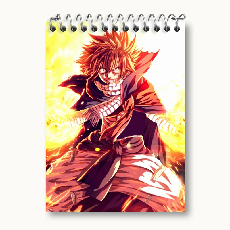 دفتر یادداشت 50 برگ خندالو مدل ناتسو انیمه فری تیل Fairy Tail کد 16496