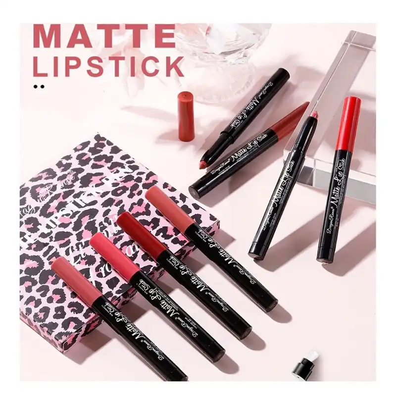 رژ لب مدادی دراگون رانی مدل AR مجموعه 12 عددی