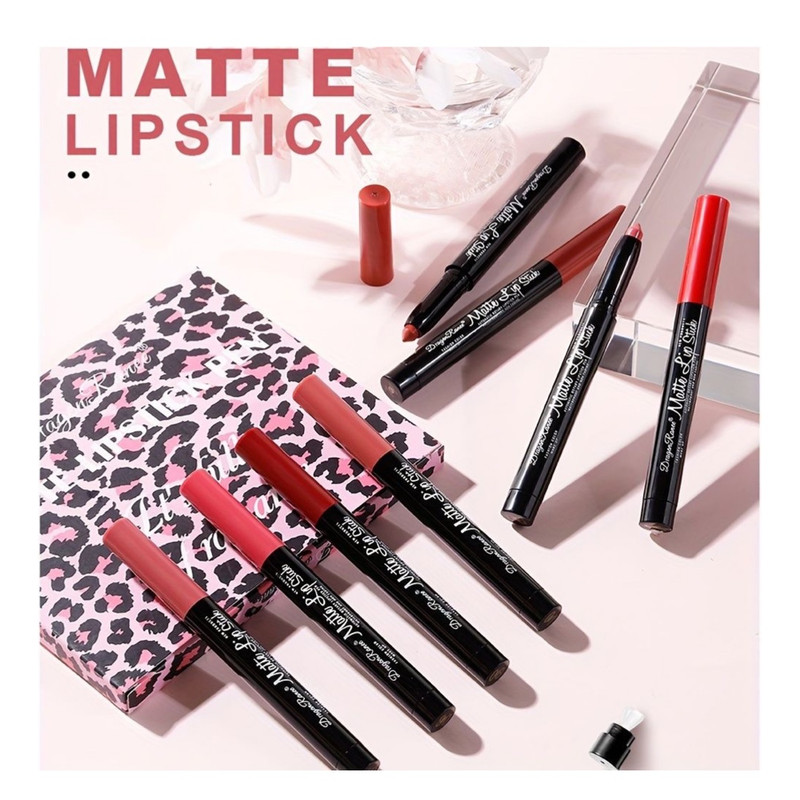 رژ لب مدادی دراگون رانی مدل AR مجموعه 12 عددی