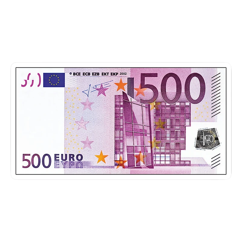 استیکر لپ تاپ طرح 500 یورو