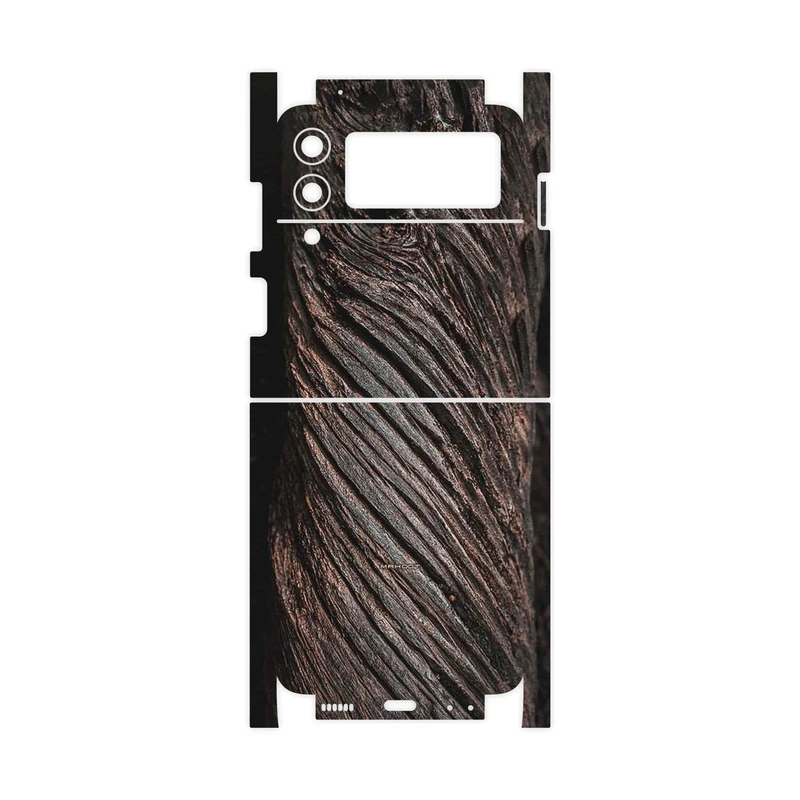 برچسب پوششی ماهوت مدل Wood Texture 9-FullSkin مناسب برای گوشی موبایل سامسونگ Galaxy Z Flip3 5G