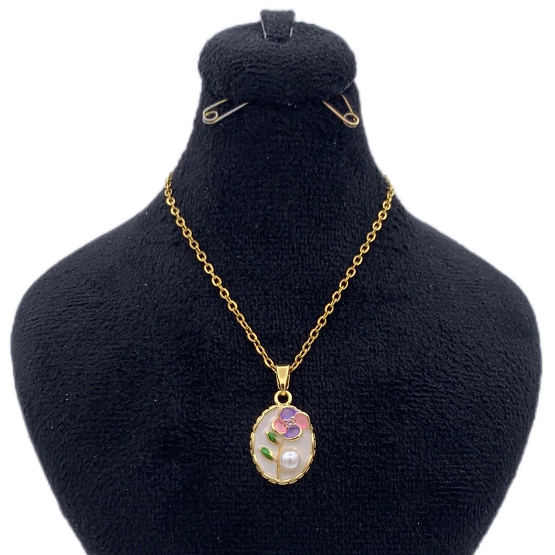 گردنبند زنانه مدل میناکاری‌ KYTAKP70