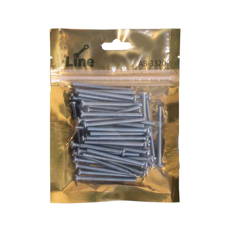 پیچ مهره خور لاین مدل AB-3320 بسته 50 عددی