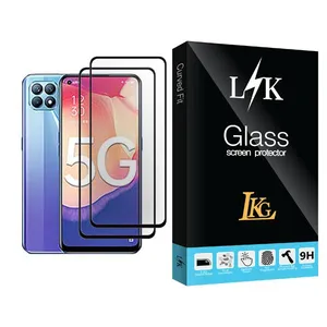 LKG LK Glass MIX002 Screen Protector For Oppo Reno4 SE Pack Of 2
