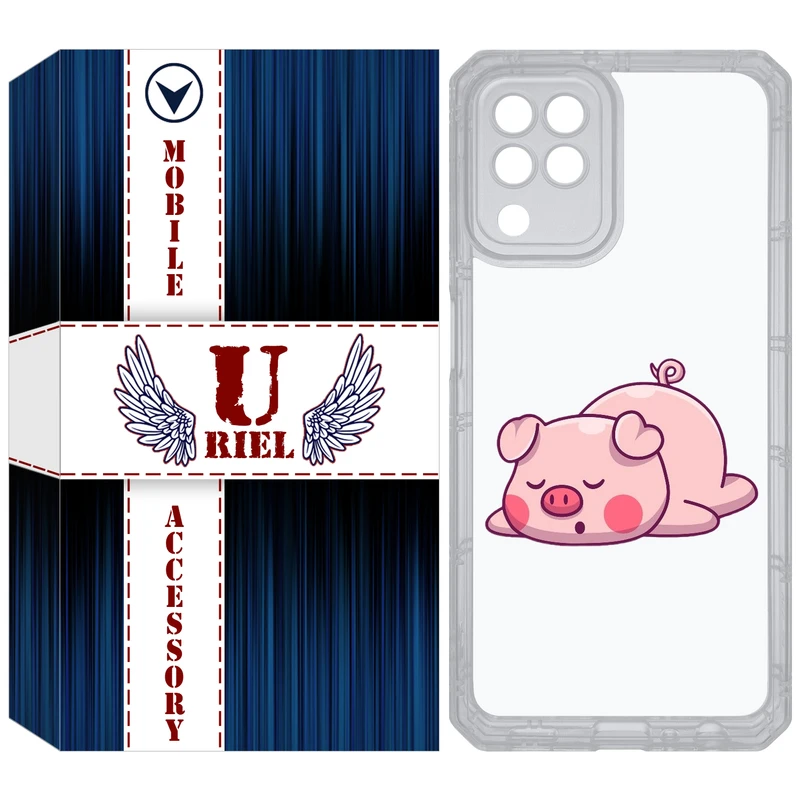 کاور یوریل مدل Clear کد 42 طرح پیگی مناسب برای گوشی موبایل سامسونگ Galaxy A22 4G / M32 / M22