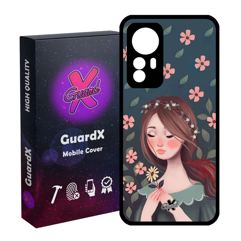 کاور گارد ایکس طرح Girl مدل Glass10332 مناسب برای گوشی موبایل شیائومی Mi 12/Mi 12X/Mi 12S