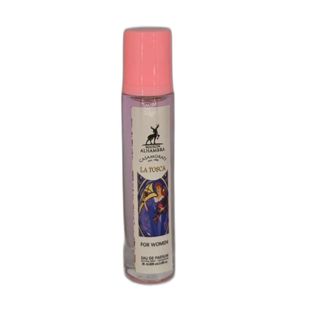 عطر جیبی زنانه الحمبرا مدل لاتوسکا با رایحه خنک حجم ۳۵ میلیلیتر